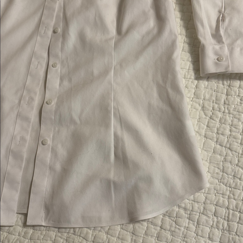 Coldwater Creek White Cotton Shirt - Women's Tailored Fit - Picture 4 of 7